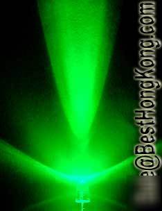 Green led set of 10000 super bright 5MM 19000MCD+ f/