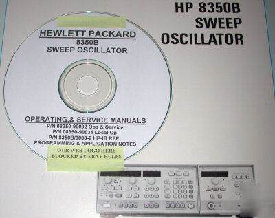 Hp 8350B ops, prog, & service manuals + app notes