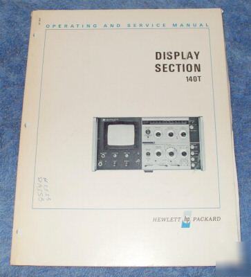 Hp - agilent 140T original service - operating manual