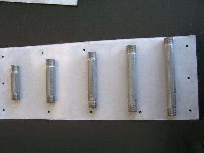 New stainless steel 3/4 inch SH40 pipe nipple fittings 