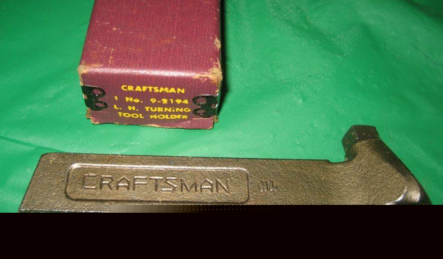 Craftsman 9-2194 left lathe tool holder + box