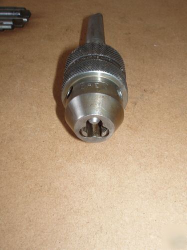 Ettco no.2 keyless drill chuck MT2 + south bend lathe 