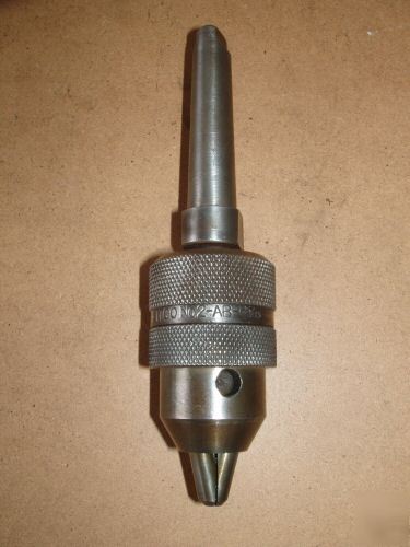 Ettco no.2 keyless drill chuck MT2 + south bend lathe 