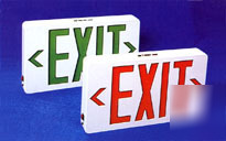 Led exit sign with ac power only