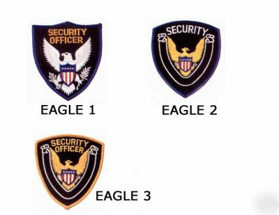 Security guard eagle center shoulder patch *your choice