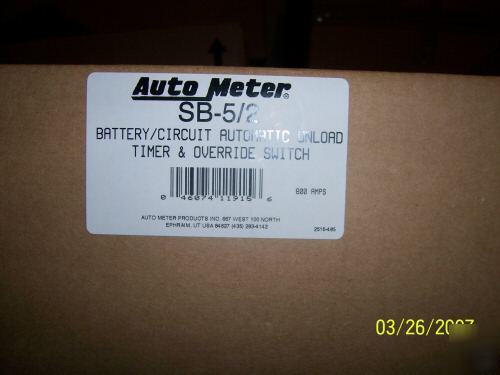 Auto meter sb 5 battery test equipment autometer