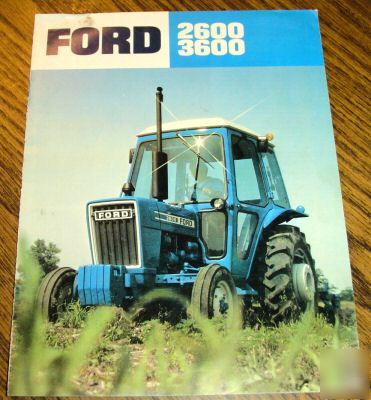 Ford 2600 & 3600 tractor sales brochure literature book