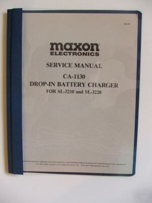 Maxon ca-1130 battery charger manual +schematic