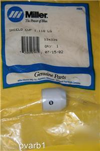 Miller 134339 shield cup 1.118 lg welding supply parts
