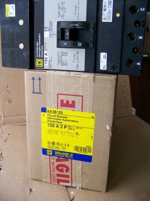 New square d KA36150 3POLE 150AMP 600V circuit breaker 