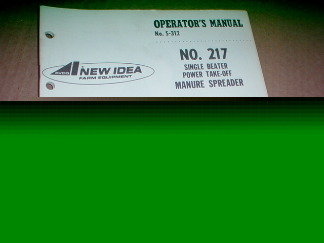 New idea 217 manure spreader operator manual