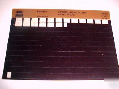 Caterpillar 3406 engine parts microfiche