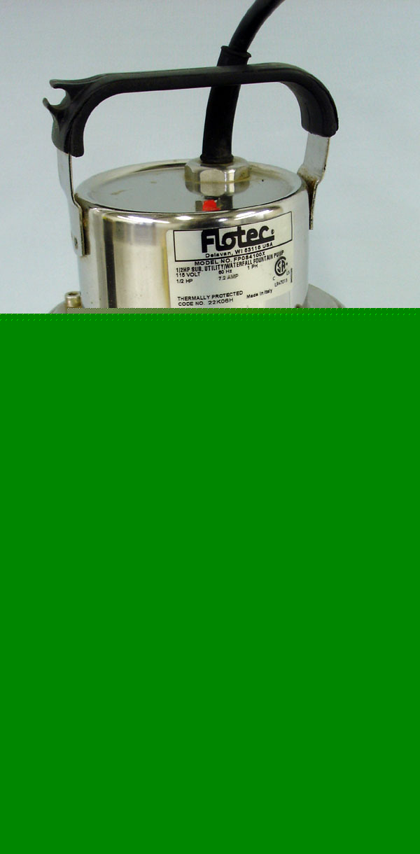 Flotec stainless waterfall utility pump 4100 gpm 1/2 hp