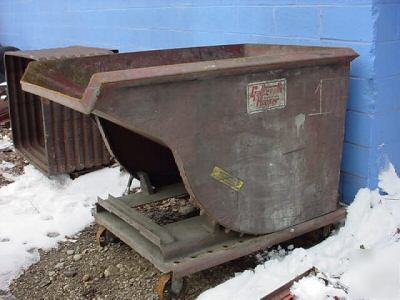 Galbreath self dumping hopper tip cart 1 yd rolling