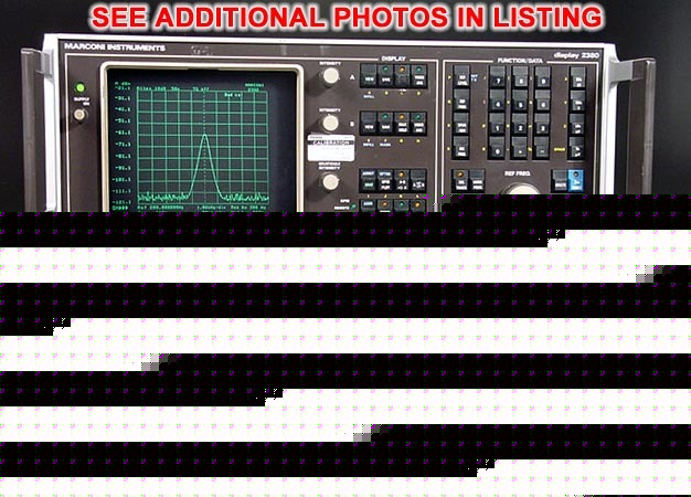 Marconi 2382 100HZ-400MHZ rf spectrum analyzer w/ gp-ib