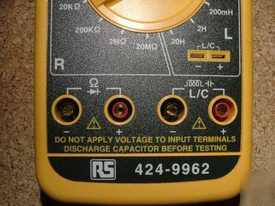 Digital inductance,capacitance and resistance meter