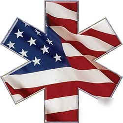 Emt ems mfr paramedic decal reflective 2