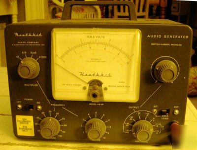 Heathkit audio generator ag-9A with schematics & manual