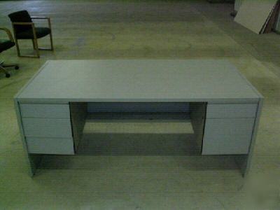 Office desk---gray laminate