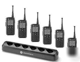 Motorola six (6) DTR650's digital radios w/ 6 unit muc