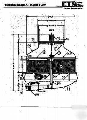 New t-240 frp cooling tower, 30 cti/t, , w/warranty