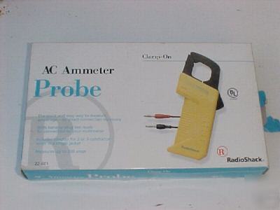 New radio shack ac ammeter probe 22-601 clamp on unit