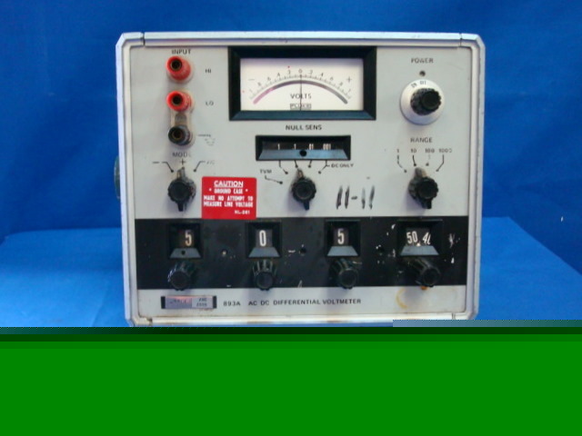 Fluke 893 ac/dc differential voltmeter