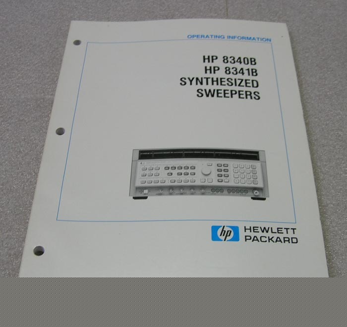 Hp 8340B 41B synthesized sweeper operators manual []