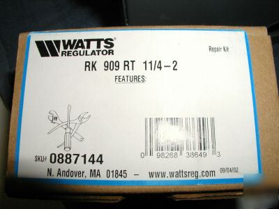 New watts regulator rk 909 rt repair kit