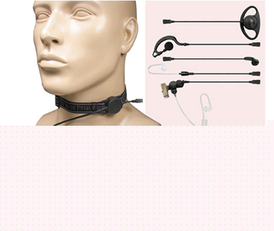 Throat mic, M6 for motorola