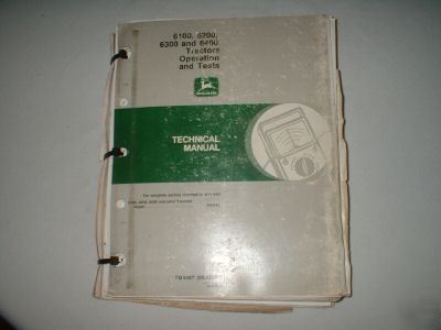 John deere service manual 6000 series tractors