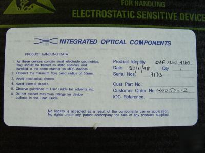 Sdl ioap-MOD950 2.5 gbit/s dual drive modulator 