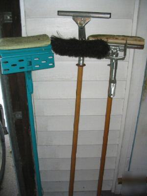 2 mops & squeegee (fuller brush)