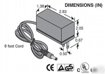 24 volt dc 630 ma regulated power supply vdc 0.63 amp