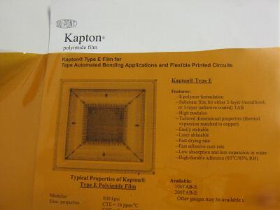 Kapton polyimide 100TAB-e hitemp film 8