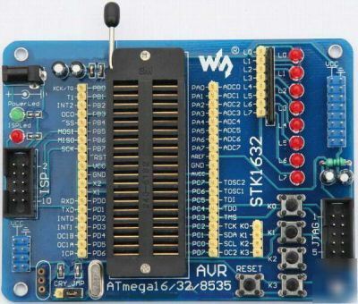 Avr starter develop board STK1632 ATMEGA16 32 8535