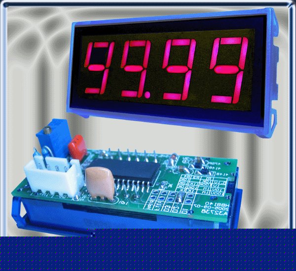 100V dc 4-digit red led digital panel meter voltmeter