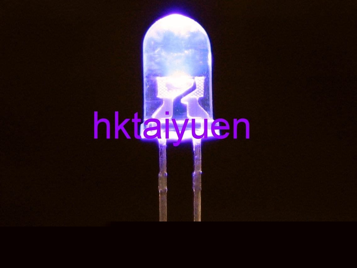 20X 2000MCD 5MM ultra violet uv led light free resistor