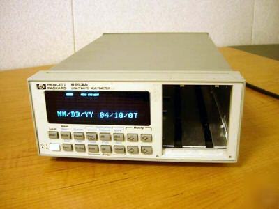 Hp agilent 8153A optical power meter mainframe - nice