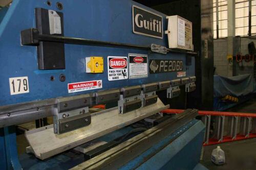 New guifil pe-2060 hydraulic press brake 1990