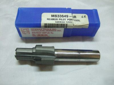 New reamer pilot port tool carbide tipped MS33649-6R 