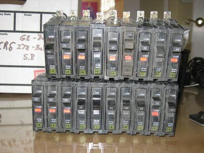 New 19 square d qob 20 amp breakers 1 pole bolt in ups