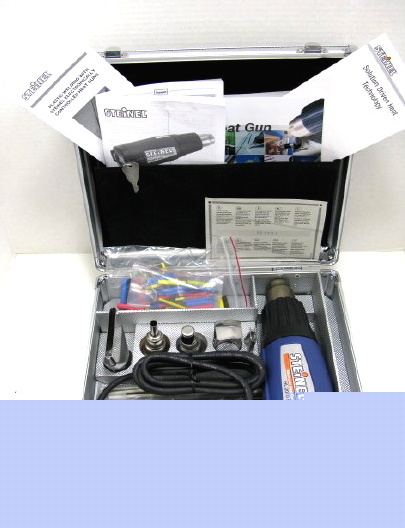 New steinel hl 2010 e intellitemp heat gun kit in case