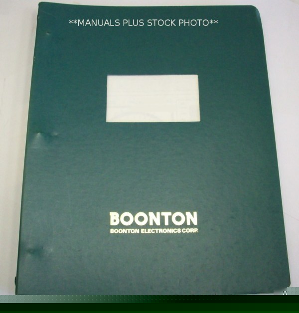 Boonton 202F/207F op/service manual - $5 shipping 