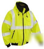 Hi-viz class iii lime green jacket - 3XLG