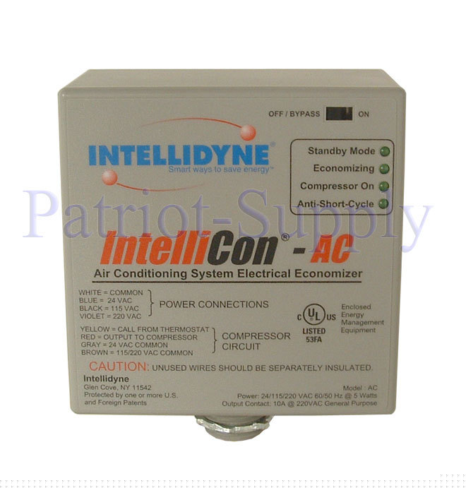 Intellicon ac central air conditioning economizer