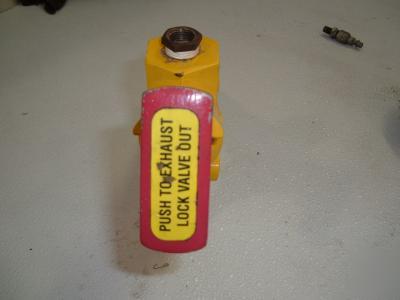 Parker lockout valve with muffler es-100MB