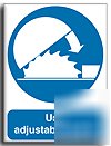 Use adj. guard sign-s. rigid-200X250MM(ma-026-re)