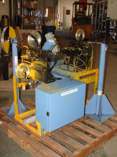 Wire marking machine, wire feeder included