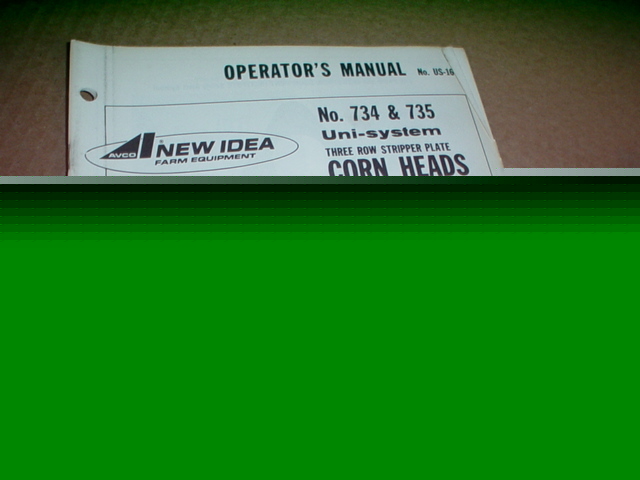 New idea 734 735 corn head operator manual